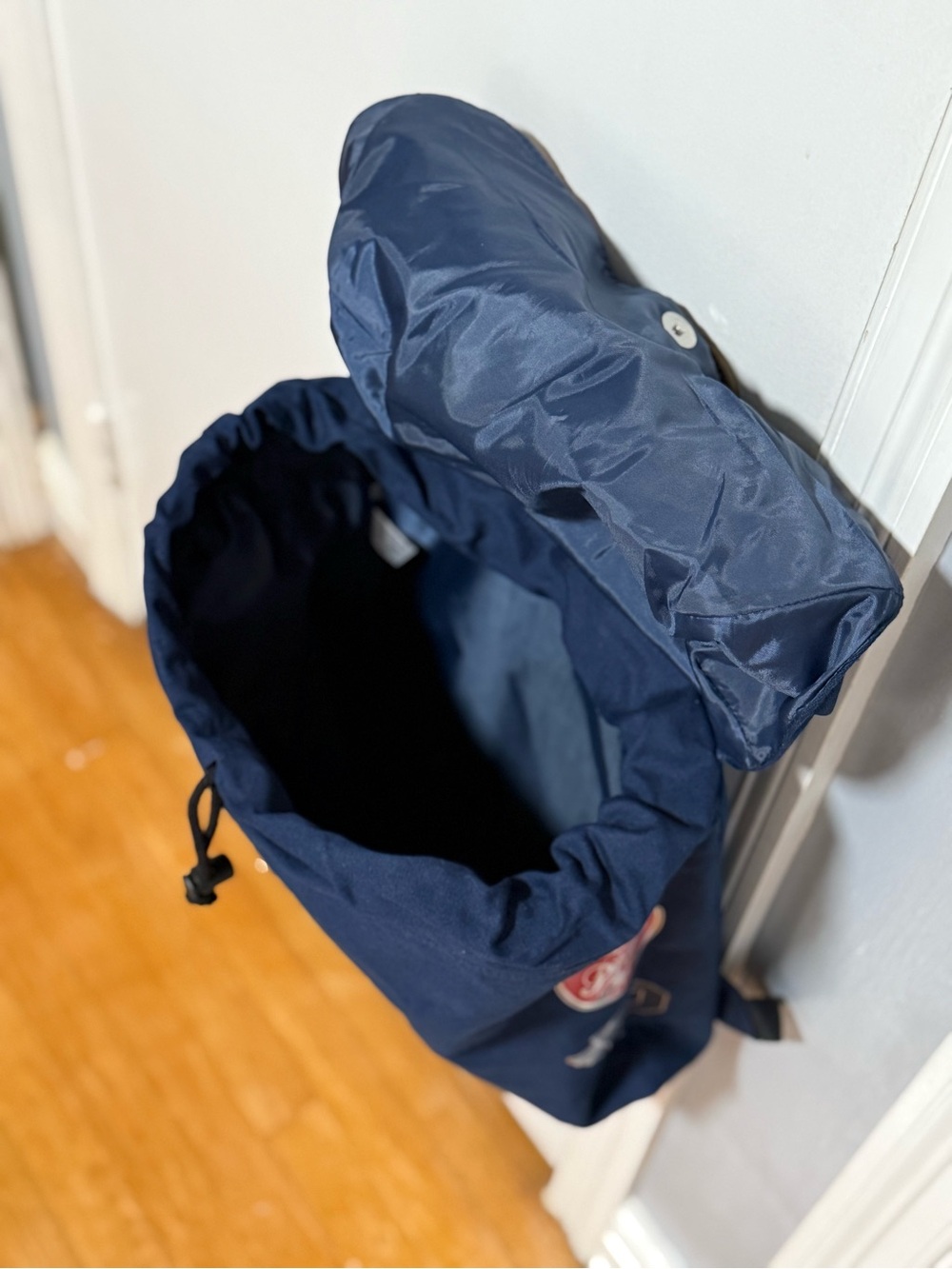 Navy Blue Ralph Lauren Fragrances Drawstring Backpack (NWOT) - Picture 10 of 13